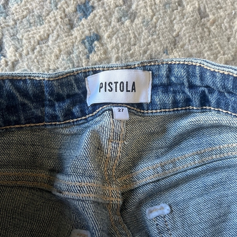 Pistola mini bootcut distressed jeans size 27 - Picture 2 of 4